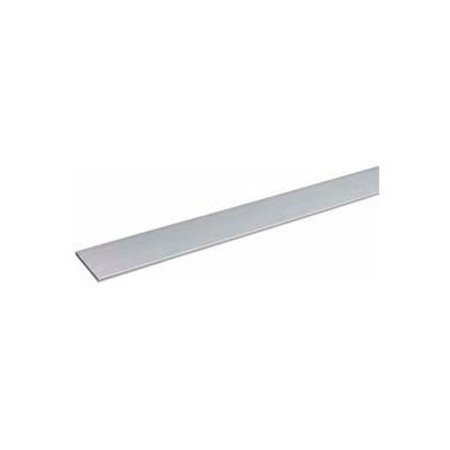 M-D M-DÂ Aluminum Flat Bar, 48"L x 1"W x 1/8"H, Mill Silver 60749